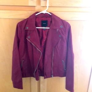 Forever 21 Red Leather Jacket